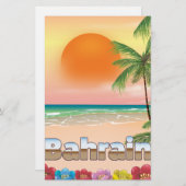 Strandposter für Bahrain Briefpapier (Vorne/Hinten)