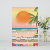 Strandposter für Bahrain Briefpapier (Stehend Vorderseite)