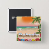 Strandposter für Bahrain Button (Vorne & Hinten)