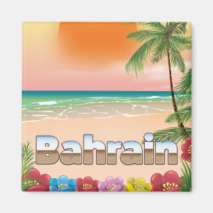 Strandposter für Bahrain Magnet
