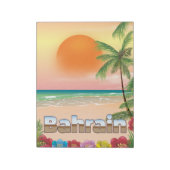 Strandposter für Bahrain Notizblock (Rotiert)