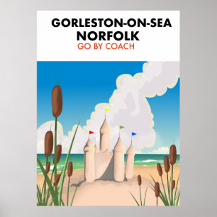 Strandposter Gorleston-on-Sea Norfolk Poster