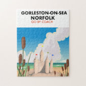 Strandposter Gorleston-on-Sea Norfolk Puzzle (Vertikal)