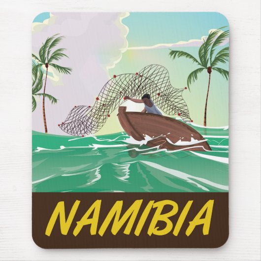 Strandposter Namibia Mousepad (Vorne)