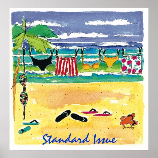 Strandposter Poster (Vorne)