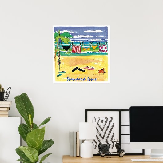 Strandposter Poster (Heimbüro)