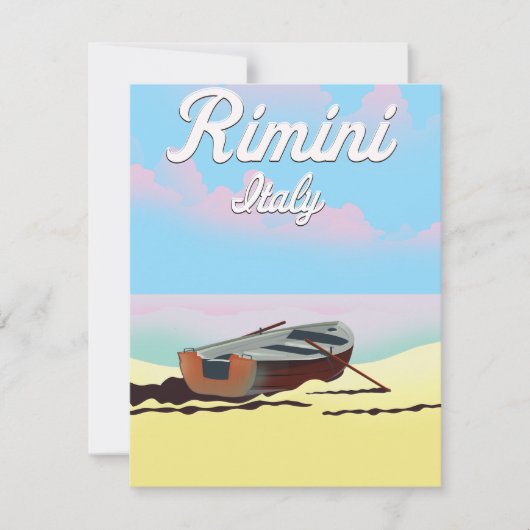 Strandposter Rimini Italien (Vorderseite)