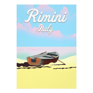 Strandposter Rimini Italien Fotodruck