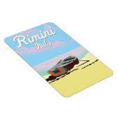 Strandposter Rimini Italien Magnet (Rechte Seite)