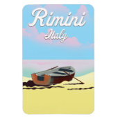 Strandposter Rimini Italien Magnet (Vertikal)