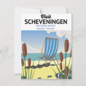 Strandposter Scheveningen Niederlande (Vorderseite)