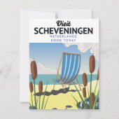 Strandposter Scheveningen Niederlande (Rückseite)