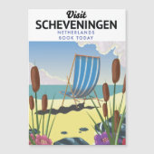 Strandposter Scheveningen Niederlande Magnetkarte (Vorderseite)
