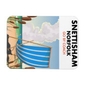 Strandposter Snettisham Norfolk Magnet (Horizontal)