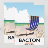 Strandposter von Bacton (Vorne/Hinten)