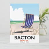 Strandposter von Bacton (Stehend Vorderseite)