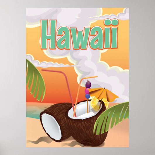 Strandposter von Hawaii Poster (Vorne)