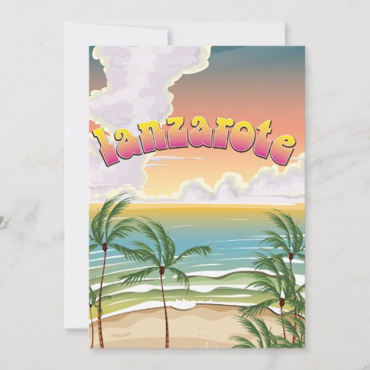 Strandposter von Lanzarote (Vorderseite)