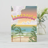 Strandposter von Lanzarote (Stehend Vorderseite)