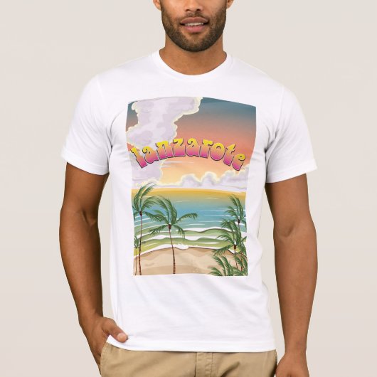 Strandposter von Lanzarote T-Shirt (Vorderseite)