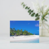 Strandpostkarte für alle Einladungen (Stehend Vorderseite)