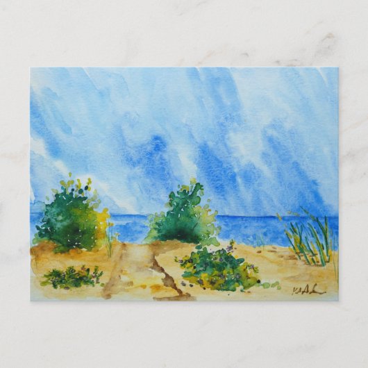 Strandpostkarte Postkarte (Vorderseite)