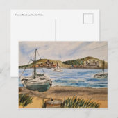 Strandpostkarte Postkarte (Vorne/Hinten)