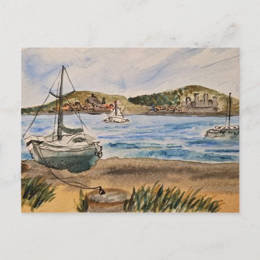 Strandpostkarte Postkarte (Vorderseite)