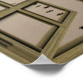 Strandpromenade 6 Pane Open French Doster Poster (Ecke)