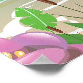 Strandpromenade Aruba Hammock Poster (Ecke)