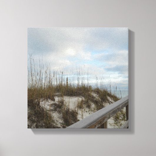 Strandpromenade Leinwanddruck (Vorderseite)