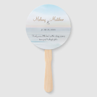 Strandpromenade Meer Strand Thema Hochzeit Aufkleb Fächer
