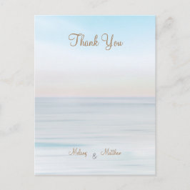 Strandpromenade Meer Strand Thema Hochzeit Aufkleb Postkarte