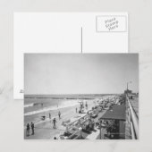 Strandpromenade mit Blick auf das Meer Postkarte (Vorne/Hinten)