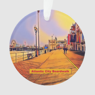 Strandpromenade Pop Art Ornament