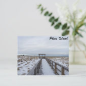 Strandpromenade Postkarte (Stehend Vorderseite)