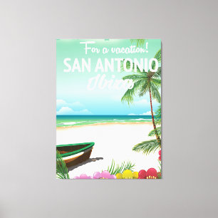Strandpromenade San Antonio Ibiza Leinwanddruck