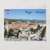 Strandpromenade von Trogir - Dalmatien, Kroatien Postkarte (Vorderseite)