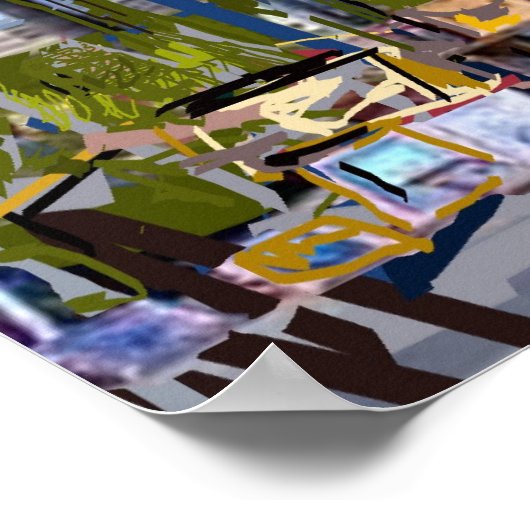 Strandpromenade von Venedig Poster (Ecke)