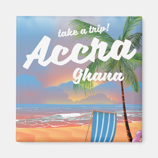 Strandprospekt für Accra Ghana Magnet (Vorne)