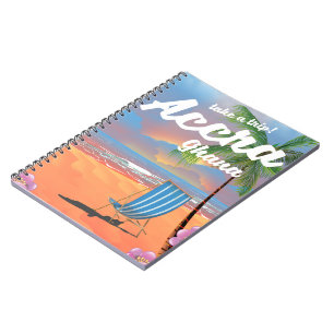 Strandprospekt für Accra Ghana Notizblock