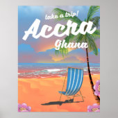 Strandprospekt für Accra Ghana Poster (Vorne)