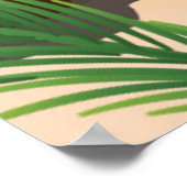 Strandprospekt für Seychellen Poster (Ecke)