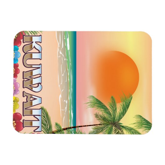 Strandprospekt kuwait magnet (Horizontal)