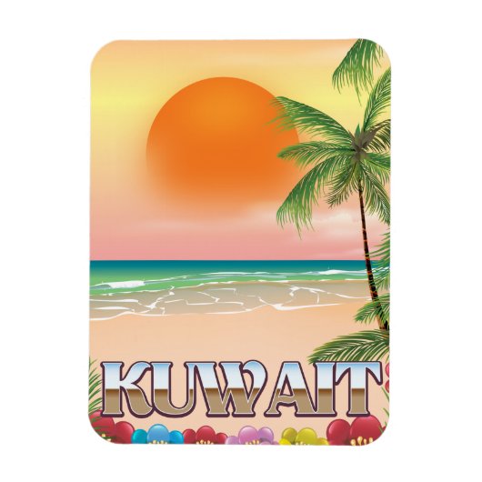 Strandprospekt kuwait magnet (Vertikal)