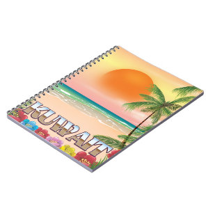 Strandprospekt kuwait notizblock