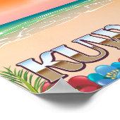 Strandprospekt kuwait poster (Ecke)