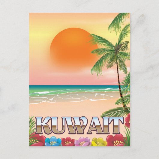 Strandprospekt kuwait postkarte (Vorderseite)
