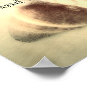 Strandprospekt mit Muscheln Foto Art Poster (Ecke)