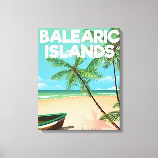 Strandproster der Balearen Leinwanddruck (Vorderseite)